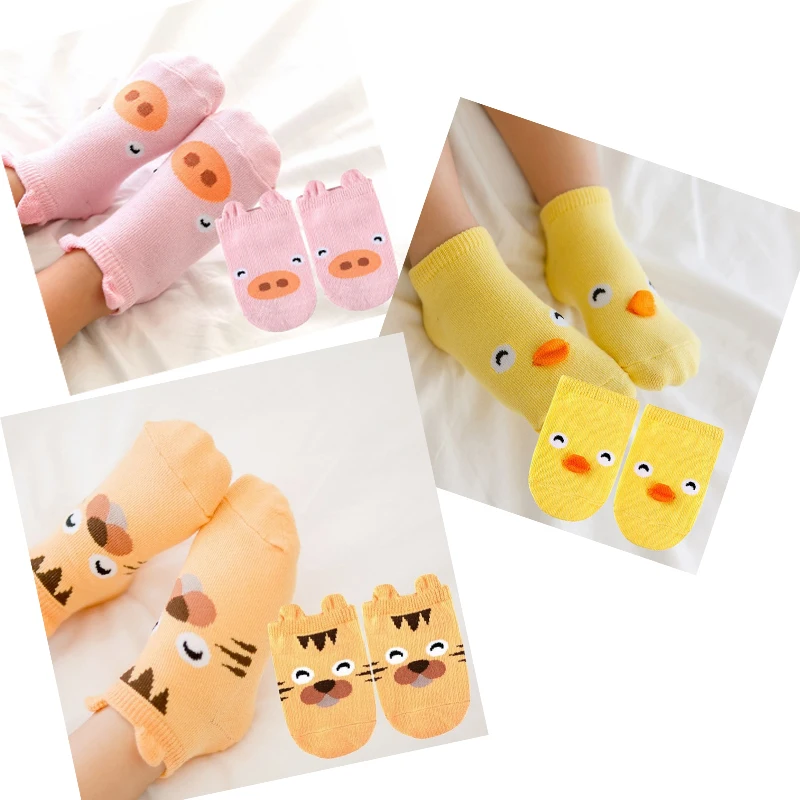 2019 Spring/Autumn Winter Baby Cotton Socks Boys Girls Newborn Infant Toddler Asymmetry Anti-slip Floor Wear Quality | Детская одежда и
