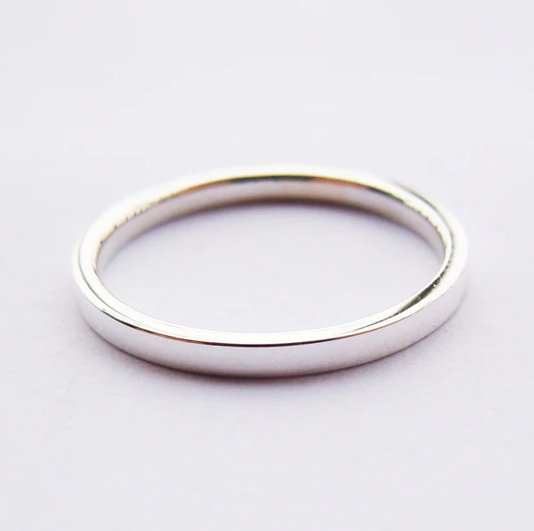 Wellmade 1 5 мм сплошной 925 пробы серебро плотная кольцо|band ring|solid sterling silverring band |