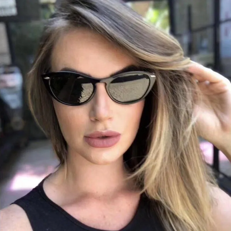 Женские леопардовые солнцезащитные очки кошачий глаз винтажные дизайнерские UV400