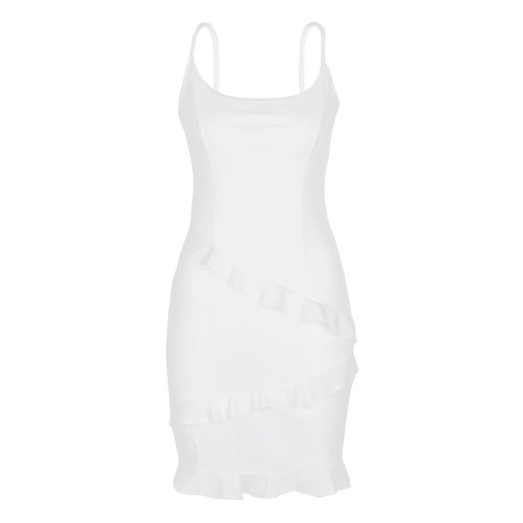 2018 летние Повседневное пикантные Для женщин Элегантная мода жилет платья без