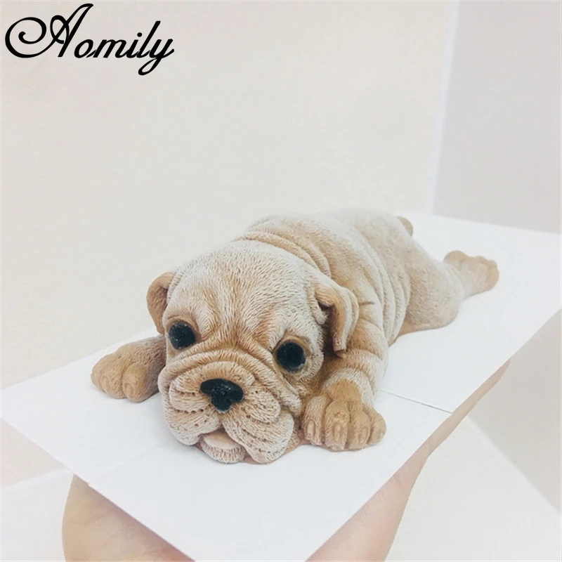 Силиконовая форма Aomily 3D Shar Pei для выпечки мороженого милый дизайн сделай сам