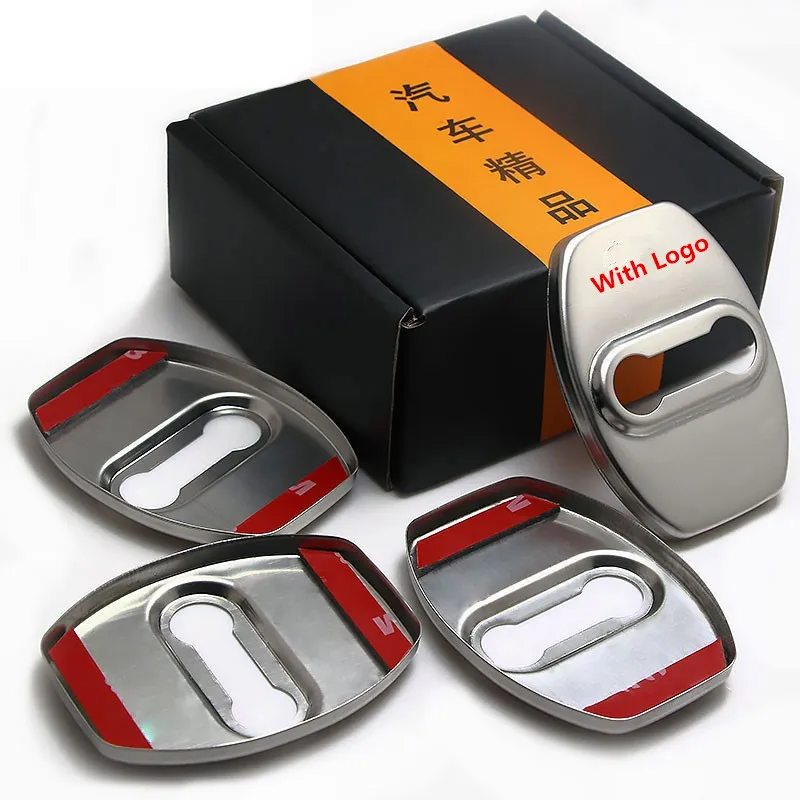 Сансур отделка дверного замка защита из нержавеющей стали чехол для toyota