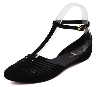 Eiswelt в римском стиле Женская обувь на плоской подошве Туфли с острым носком Т