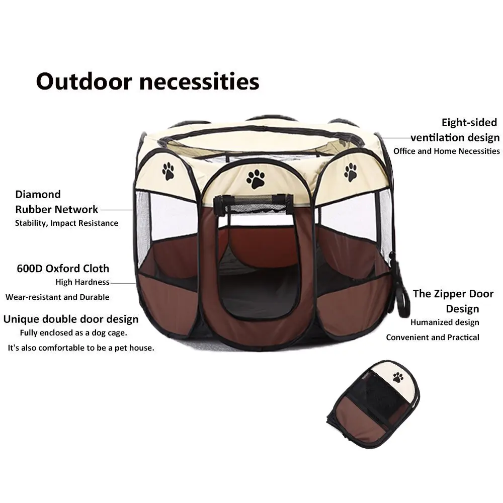 Манеж для собак переносная Складная ручка питомцев использования внутри/на