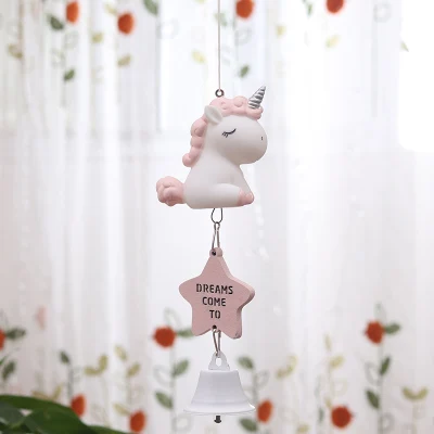 Wind Chimes Pink Ночной светильник в виде единорога, копилка, светодиодный музыкальный ящик в форме единорога, часовое стекло, домашний декор для детей, подарок для спальни, стеклянная крышка, декор D020 - Цвет: Wind Chimes Pink