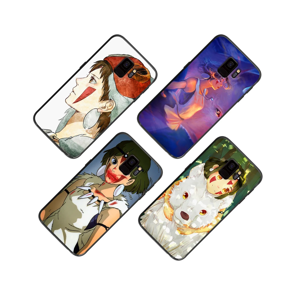 Hayao miyazaki's princess mononoke animation For Samsung Galaxy A5 A6 A7 A8 A9 2018 2019 Plus M10 M20 M30 Soft phone case | Мобильные