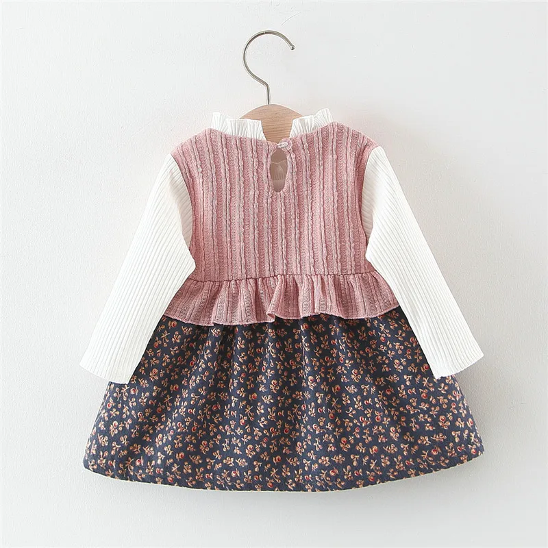 Одежда с длинным рукавом для малышей платье принцессы девочки праздничное 1 года