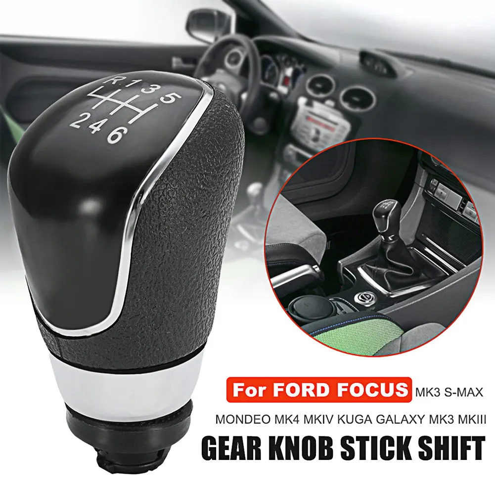 Новый 6 Скоростной рычаг переключения передач совместим с Ford Focus Mk2 Mk3 Fiesta Mk7 C Max B