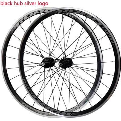 700C black silver LUTU дорожный велосипед V Тормозные колеса 700c Элитные колеса из алюминиевого сплава для велосипеда передние 20H задние 24H дорожные колеса - Цвет: 700C black silver