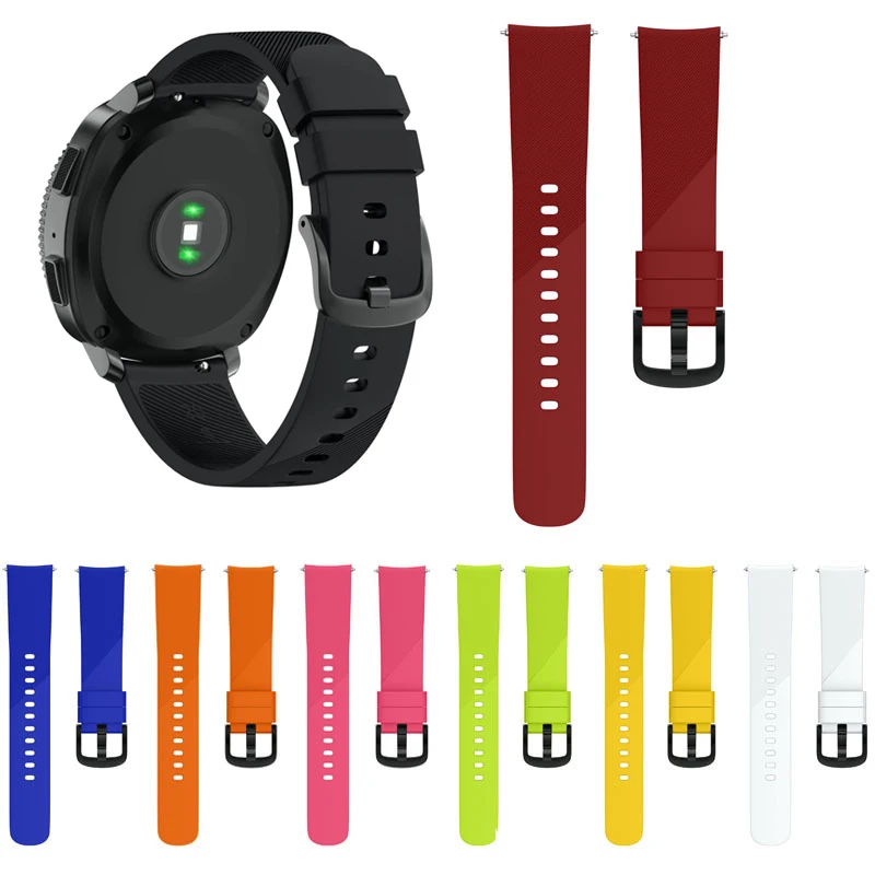 Ремешок для часов JKER 20 мм Garmin Vivoactive 3/Garmin 645/Huami Youth/Samsung Gear Sport силиконовый резиновый