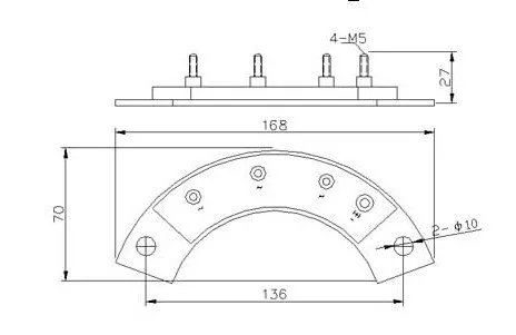 Модуль контроллера выпрямителя: MXY70 12 MXG70 15 70A 1200 в (четыре терминала/шаг установки