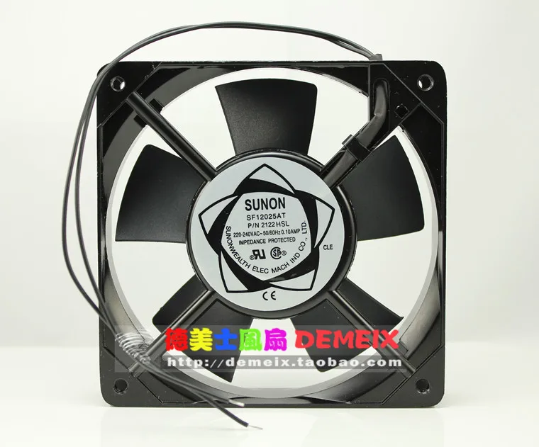Новый SUNON 12025 AC220V 12CMCM 2122HSL корпус системы подшипников SF12025AT охлаждающий
