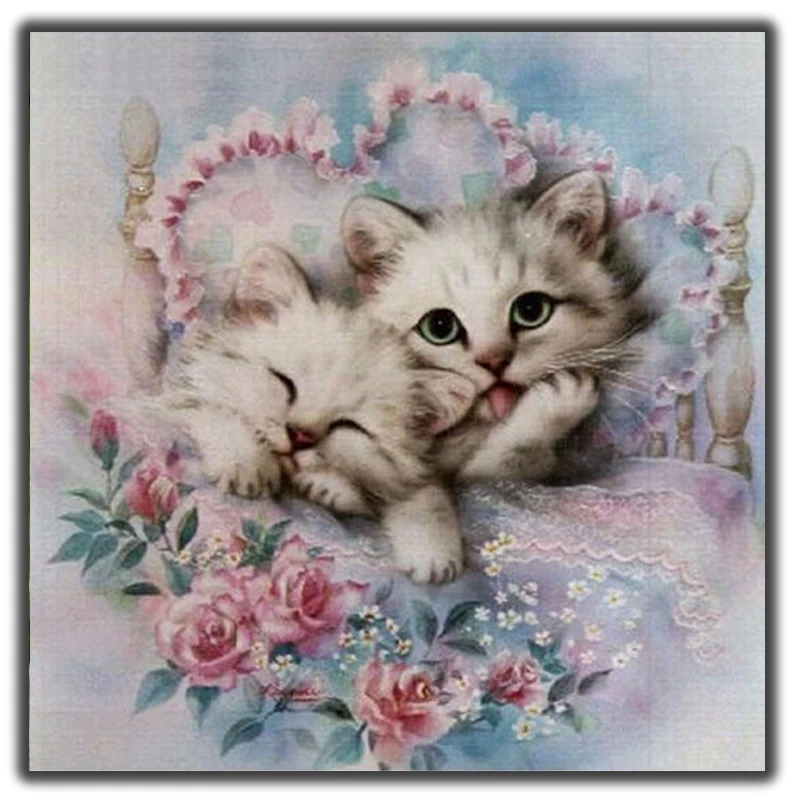 Милая картина с котиком