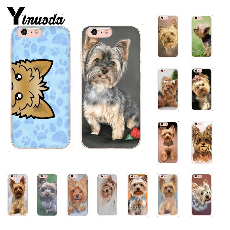 Yinuoda Йоркширский терьер чехол с собакой мягкий для телефона iPhone 8 7 6 6S Plus X XS MAX 5 5S SE