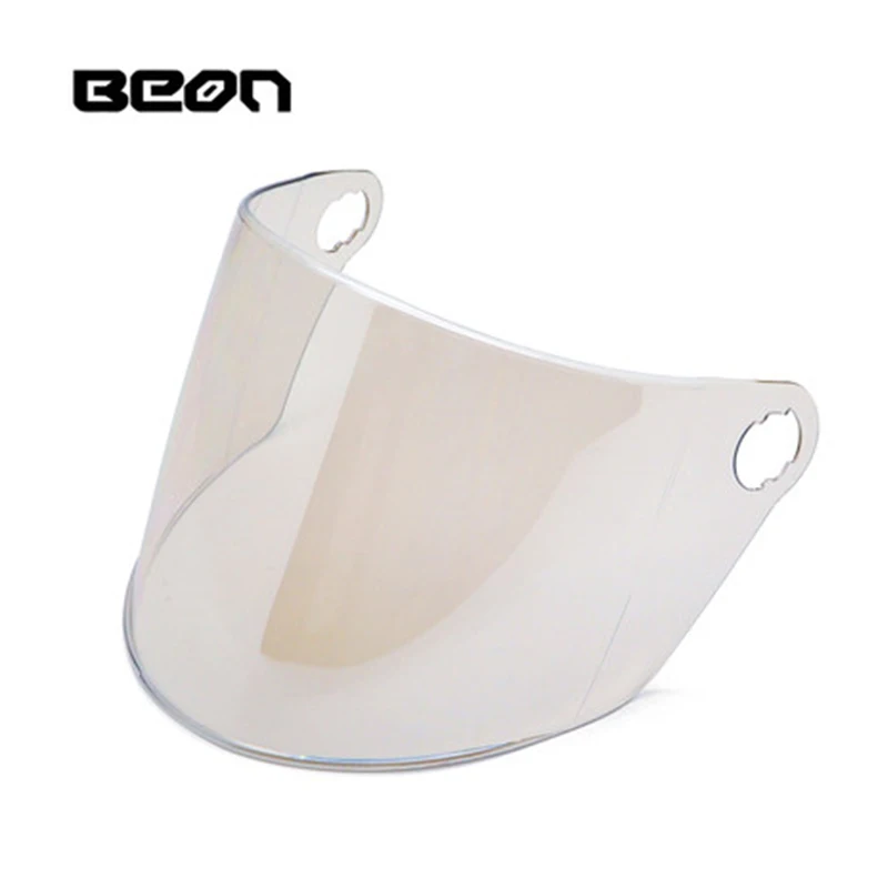 BEON шлем козырек половина лица Мотоцикл CL B-102 B-103 козырек защита от ветра Электрический велосипед линза шлема ПК модели в стиле унисекс - Цвет: Sliver