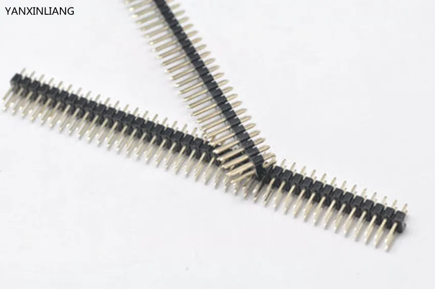 10 шт. позолоченный шаг 2 54 мм 2x40 Pin 80 двухрядный штыревой разъем прямой иглы|strip