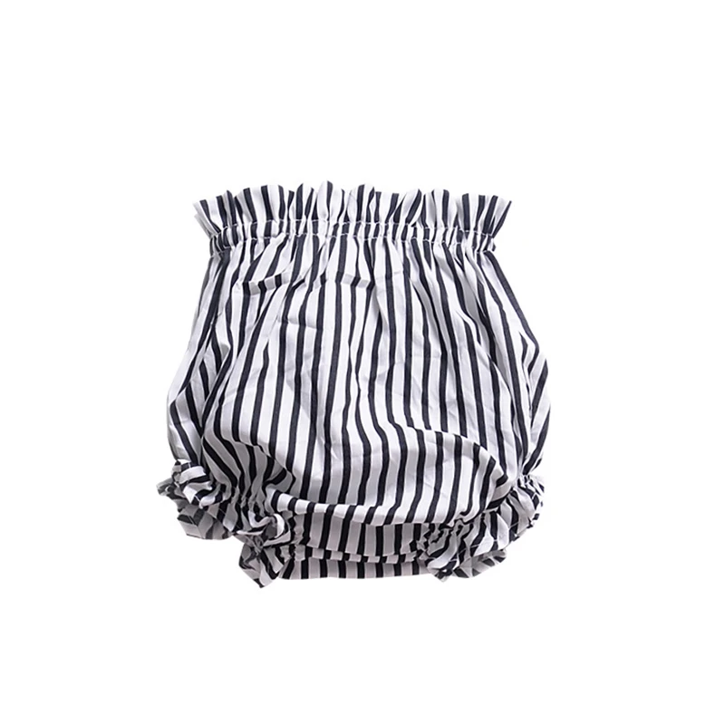 Летние шорты для мальчиков и девочек шаровары с оборками новорожденных рисунком