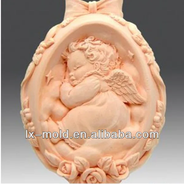 3d Спящий ребенок в розовой Колыбель силиконовые формы для мыла 3 d Форма Для