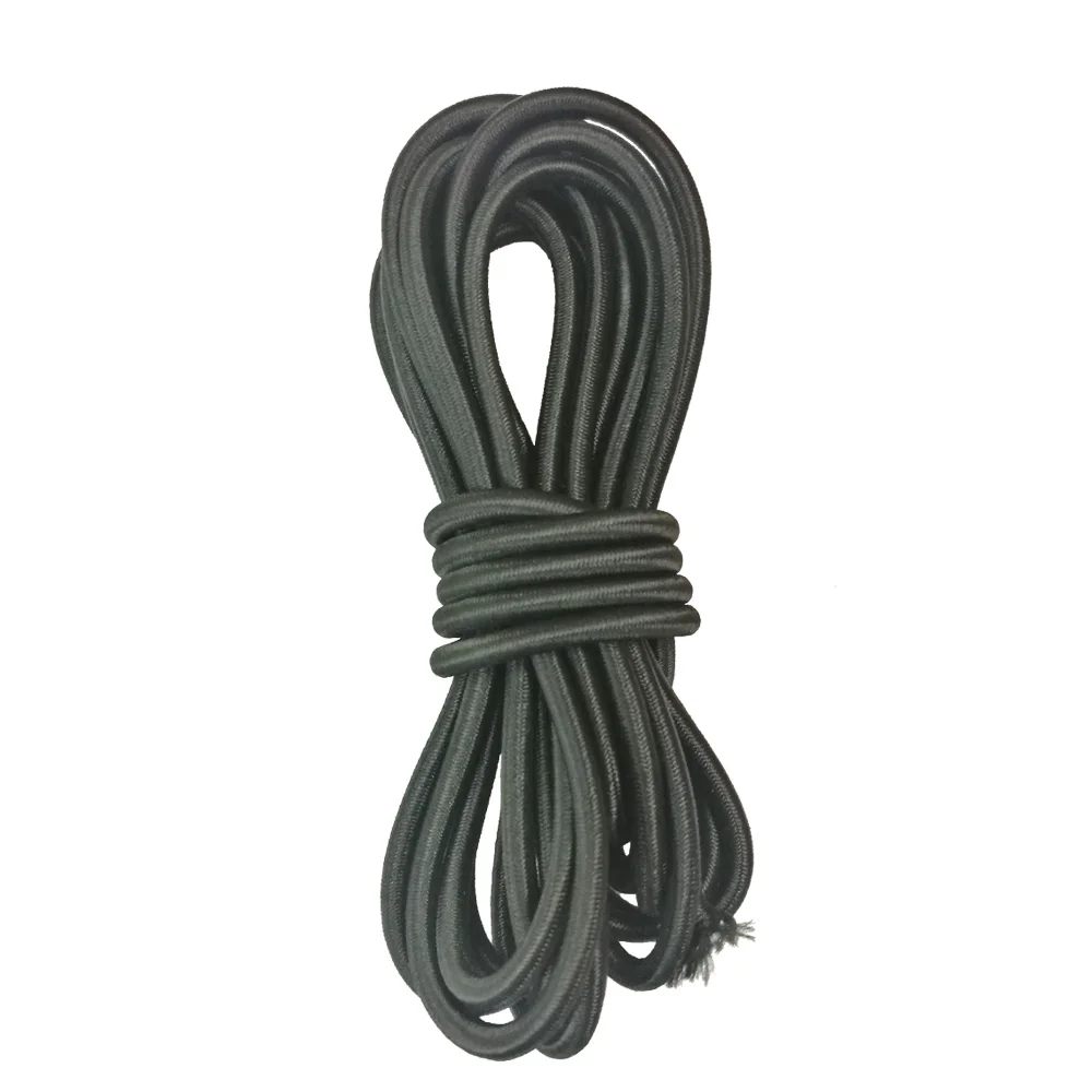 Black2M5mm 5 M/2 м надувные лодка каноэ каяк эластичные амортизационный шнур из бечёвки Удочка весло автожилет безопасности крепление серфинга галстук вниз веревку - Цвет: Black2M5mm