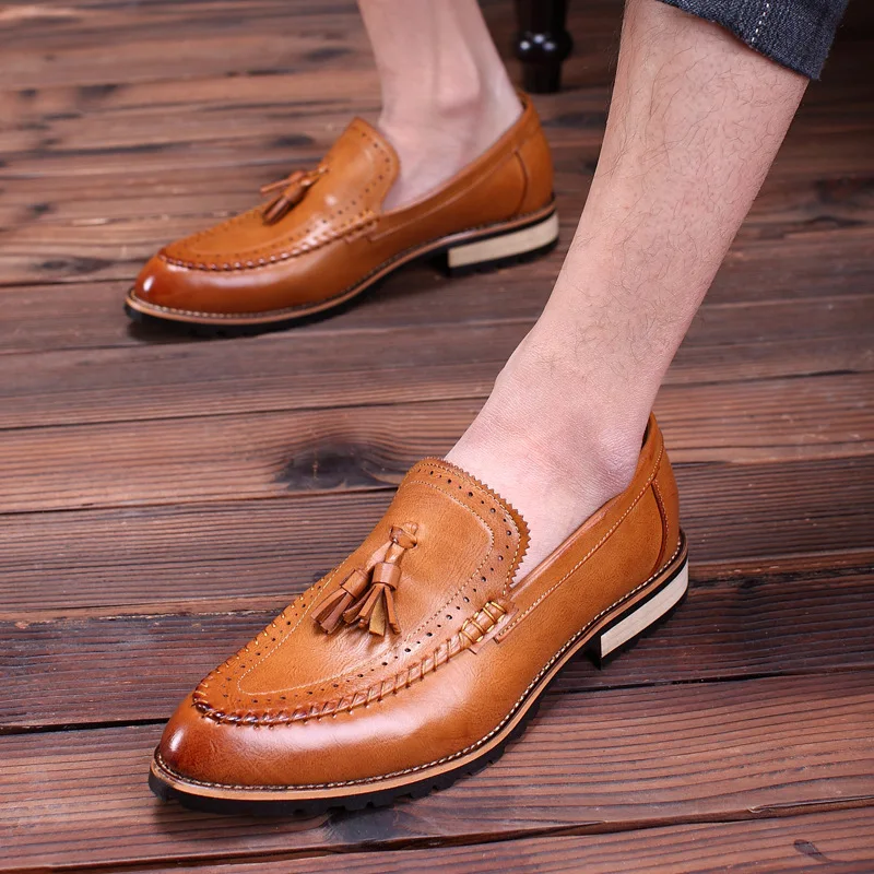 

Men Leather Shoes Spring Leather Social Fashion Casual Brand Designer Shoes #MPX8116262