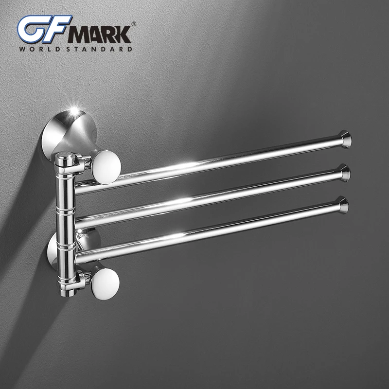 Регулируемый держатель для полотенец GFmark Active настенный хромированный