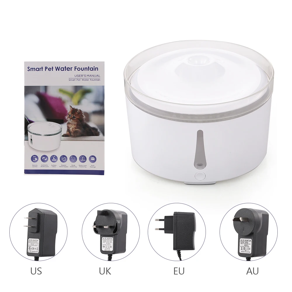 AC110 220V автоматический питомец фонтан Wifi умный Тихий питьевой воды диспенсер