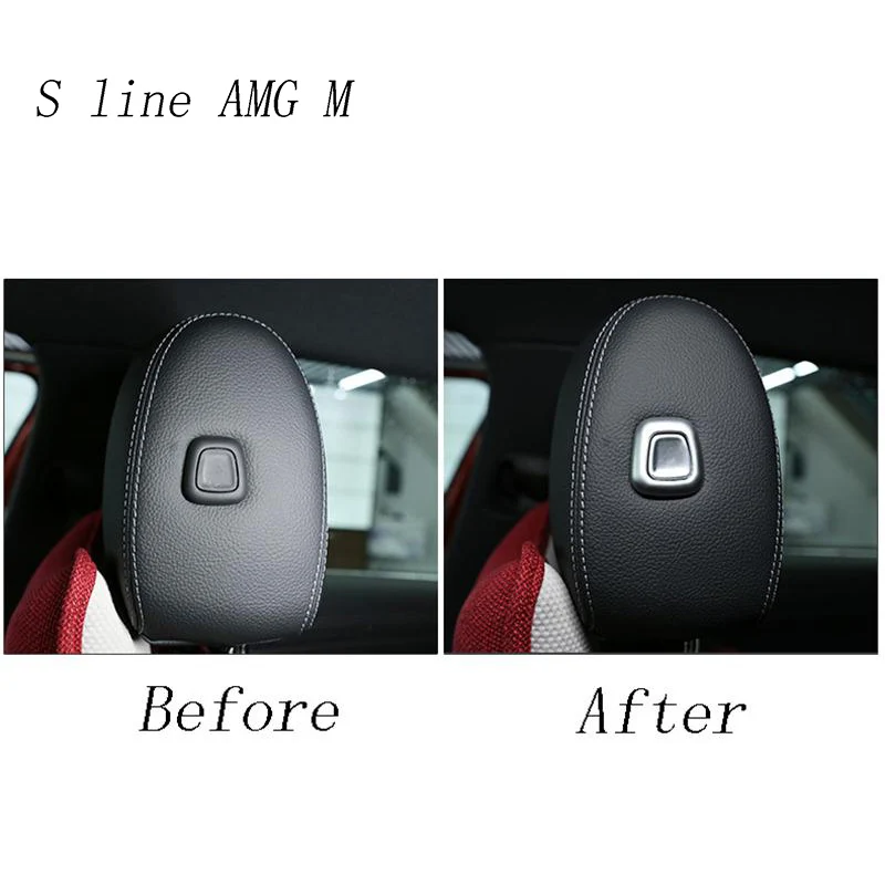 Автомобильный Стайлинг подголовник на сиденье кнопки панель чехлы наклейки