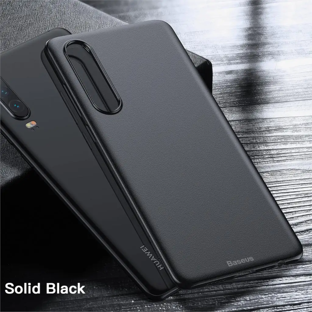 Solid Black Чехол для телефона Baseus для huawei P30 Pro Untra тонкий Жесткий PP матовая защитная задняя крышка для huawei P30 P30Pro Coque Fundas - Цвет: Solid Black