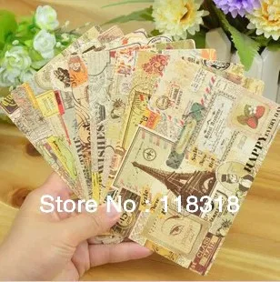 (1 лот = 9 листов) DIY Скрапбукинг Европейский Винтажный штамп рождественские