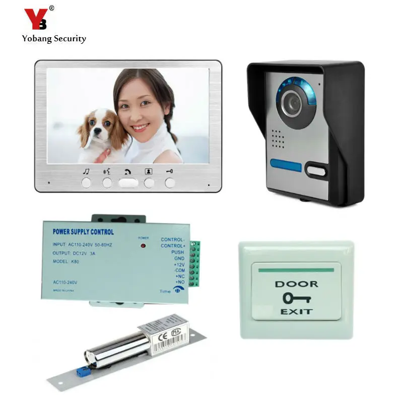 Yobang Безопасность Бесплатная доставка видео домофон система визуальный дверной