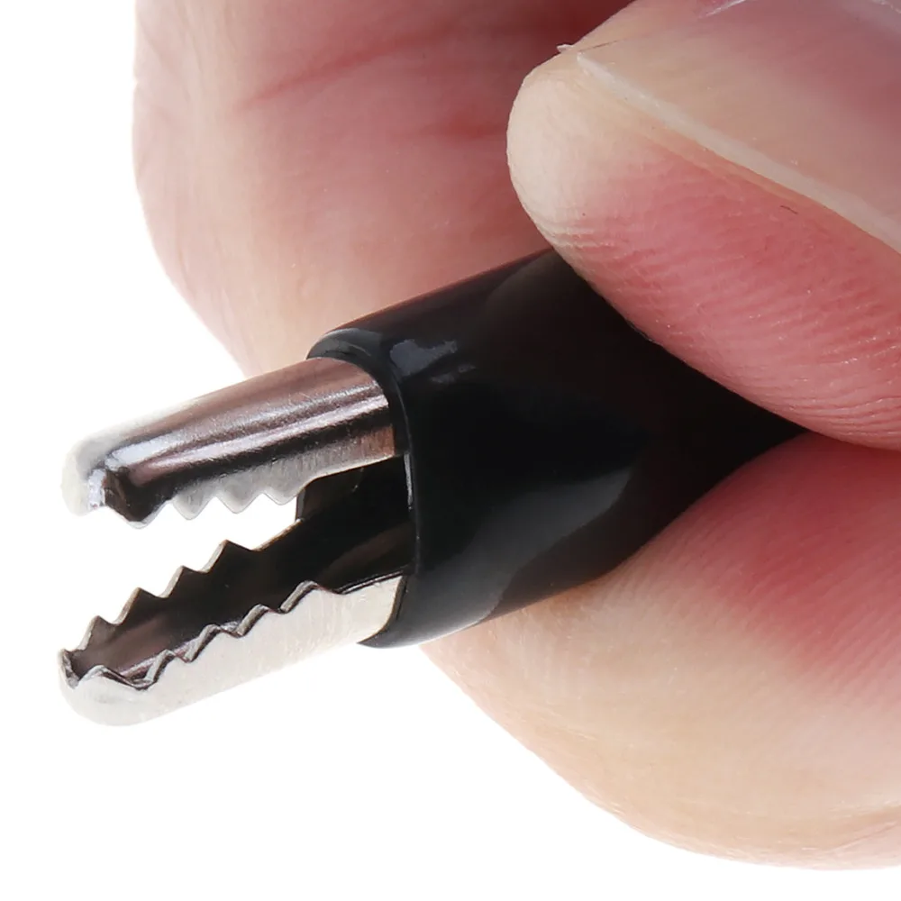 8 шт./лот 35 мм двухсторонние зажимы типа крокодил силиконовый кабель Перемычка