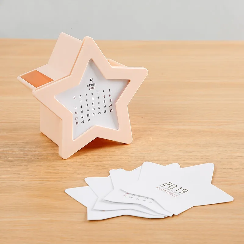 1 шт. многофункциональный настольный органайзер со звездами и календарем 2019