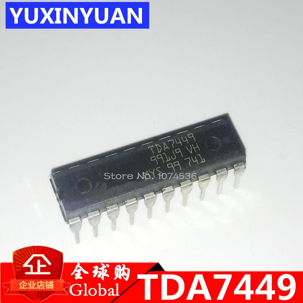 TDA7449 7449 DIP тональное управление, аудио процессор с цифровым управлением, ЧПУ аудио процессор, 1 шт.