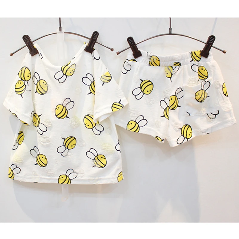 2017 лето дети Корейской версии люкс прекрасный пчелка сломал отверстие с коротким