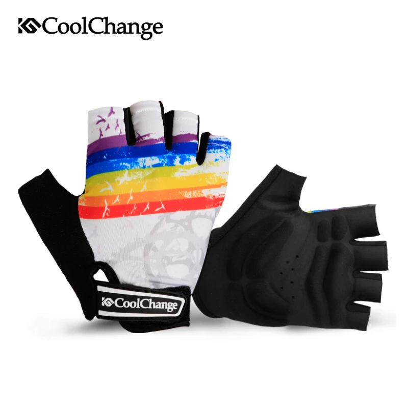 Велосипедные перчатки CoolChange на полпальца для мужчин и женщин летние