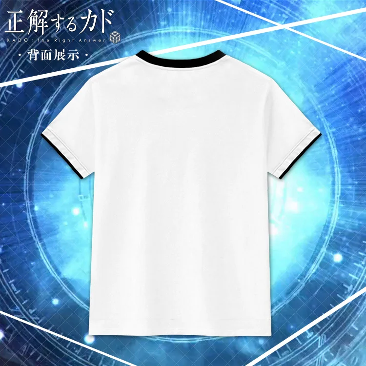

Anime Cosplay Yaha-kui zaShunina Cute student short-sleeved round neck full color men and women summer T-shirt