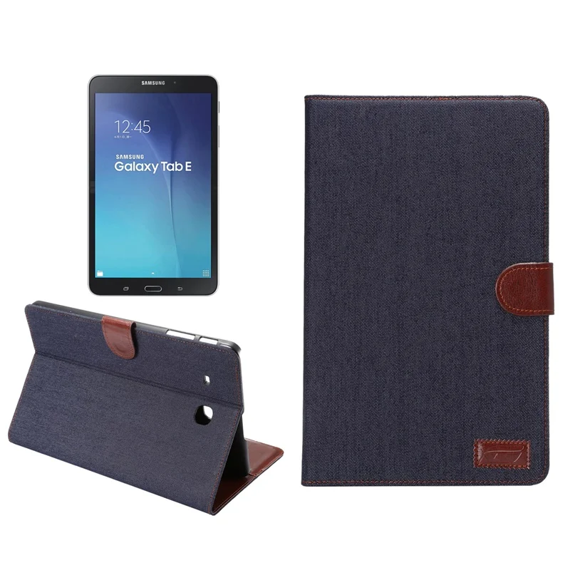 Чехол для Samsung Galaxy Tab E диагональю 9 6 дюйма умный джинсовый ковбойский чехол