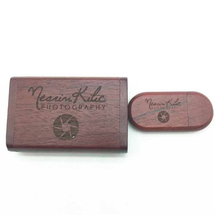 Один шт Бесплатный Логотип Деревянный usb + коробка флэш накопитель Флешка 4 ГБ 8 16 32