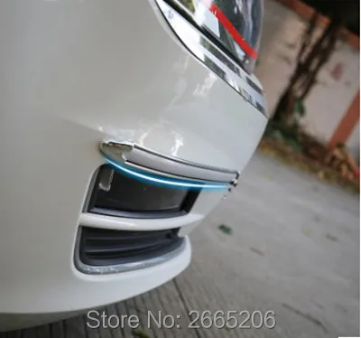 4 шт./компл. наклейки на авто декоративные противоскользящая полоса Бампер