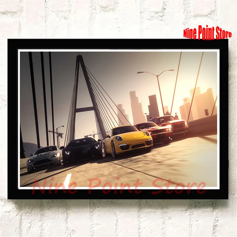 Игровой плакат Need For Speed автомобильное покрытие бумажный домашний Настенный