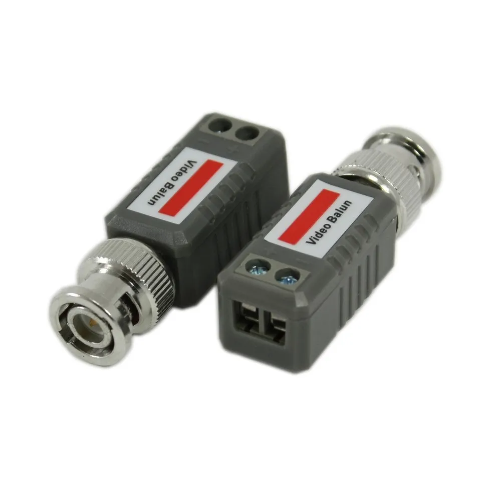 CCTV скрученный BNC 1 канальный пассивный TVI CVI AHD Video Balun трансивер 10 шт./лот