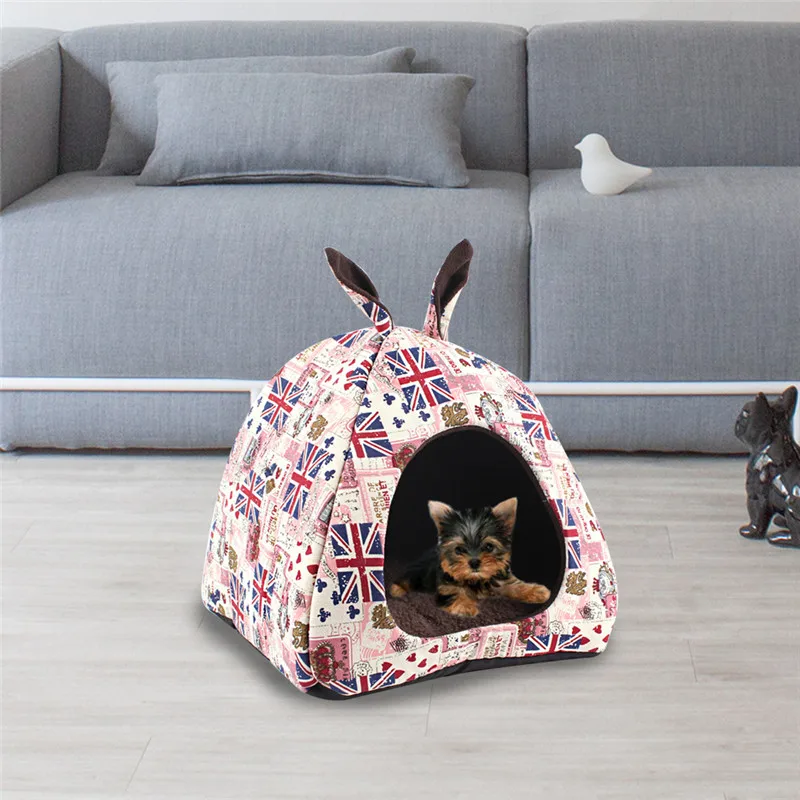 Hoomall плюшевое тканевое гнездо для маленьких и средних собак, коврик для кровати собаки, питомник, мягкая собака, щенок, кошки, зимняя теплая кровать для дома, товары для домашних животных