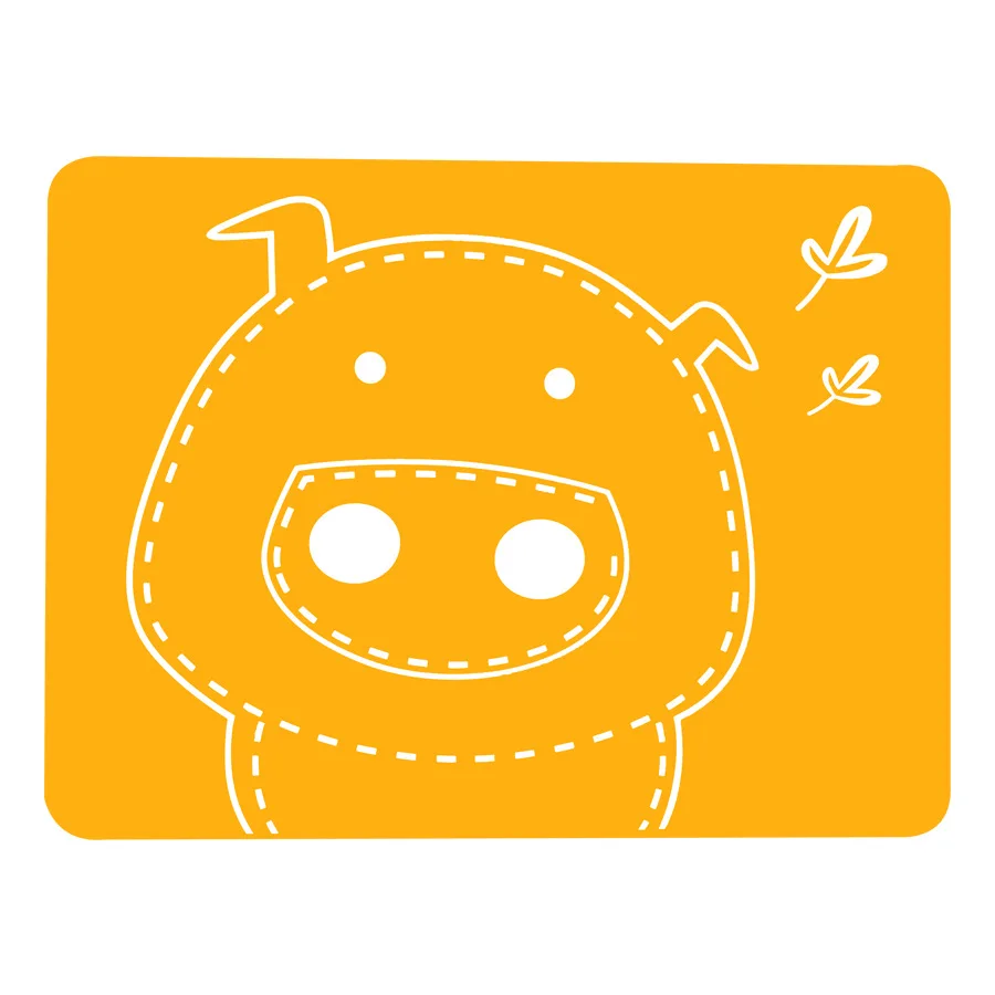 Orange 40*30 милый силиконовый коврик для столовых приборов, FDA, детский коврик для тарелок, Настольный коврик, BPA бесплатно, водонепроницаемый кухонный набор, термостойкие - Цвет: Orange
