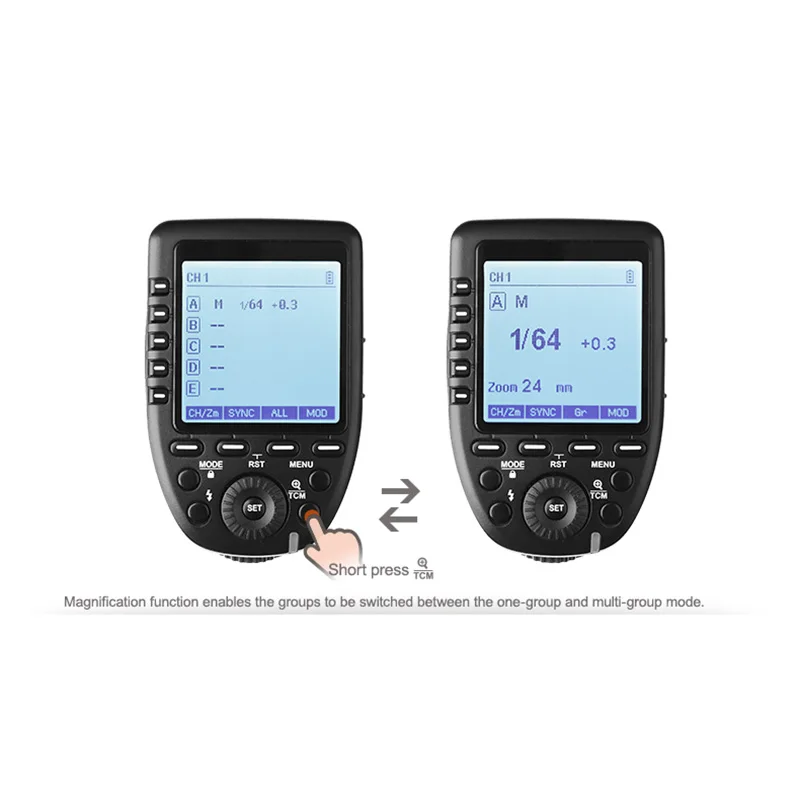 Godox i-TTL II 2 4G Беспроводная система X высокоскоростной с большим ЖК-экраном