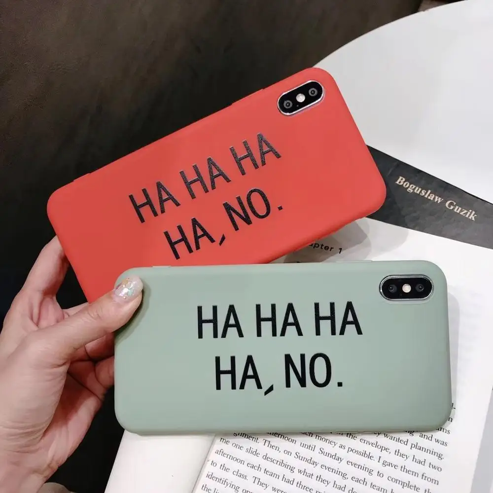 Чехол для телефона HAHAHAHA NO HlariousCreative Jacinth Lime Green противоударный iPhone 6/S 7 8 Plus X XR XS XSMAX |