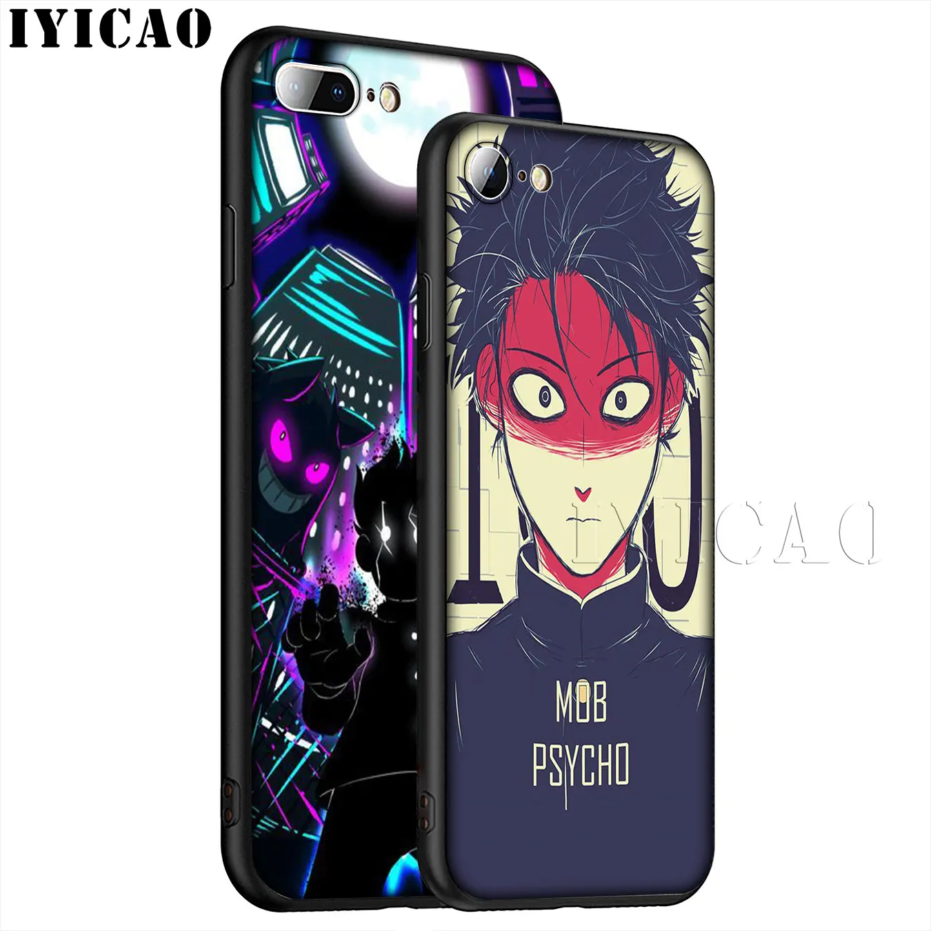 IYICAO Mob Psycho 100 мягкий силиконовый чехол для телефона iPhone XR X XS 11 Pro Max 6 6S 7 8 Plus 5 5S SE TPU