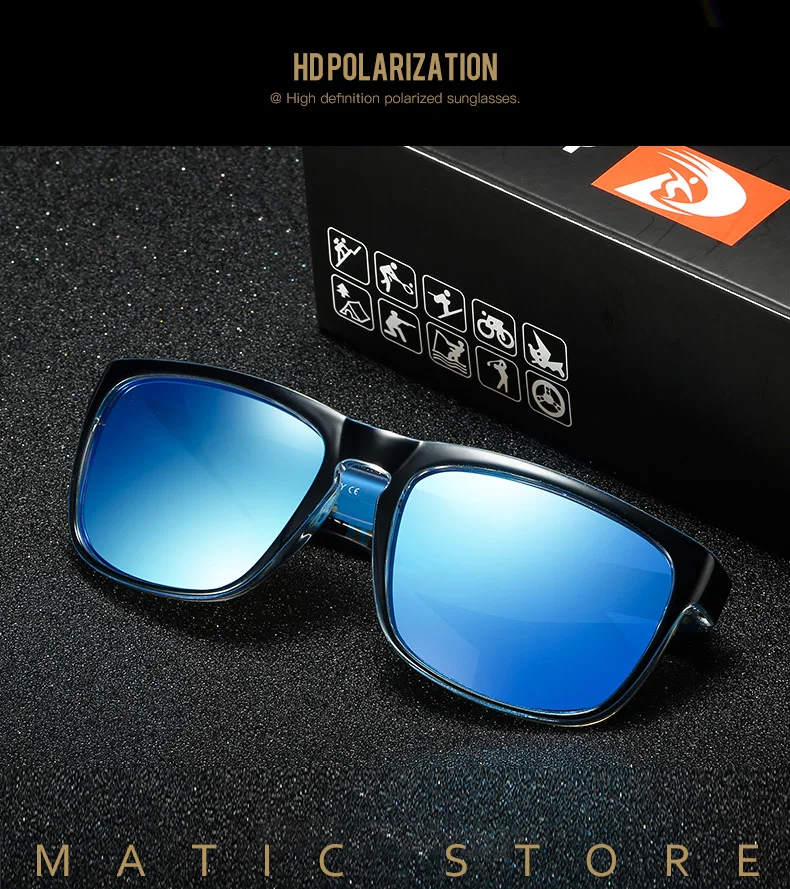 MATIC модные черные поляризованные авиационные солнцезащитные очки для мужчин зеркальные оттенки пилот водитель мужские солнцезащитные очки Dubery бренд дизайнер