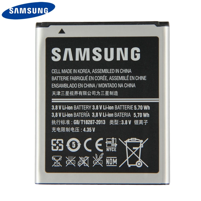 Оригинальная Замена телефон Батарея EB425161LU для samsung i8190 I739 i759 I669 I8160 S7582 J1mini Перезаряжаемые Батарея 1500 мА-ч
