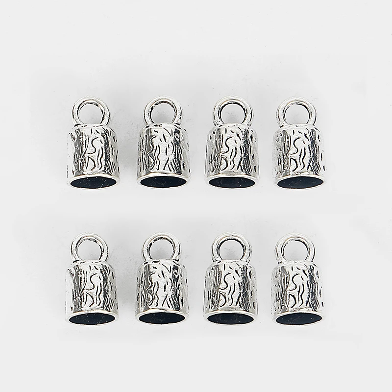 10 шт. резное античное серебро с узором концевые бусины колпачки подходят 9 мм