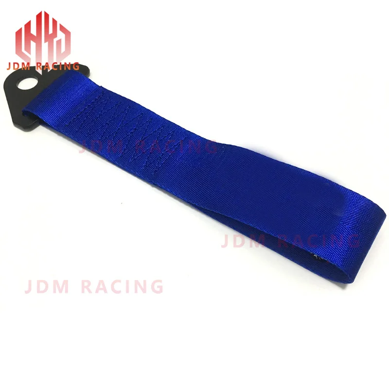 blue 1 шт. Красный JDM Гоночный Универсальный передний и задний буксировочный ремень/буксировочный крюк лента для модификации автомобиля Дрифт украшения - Название цвета: blue